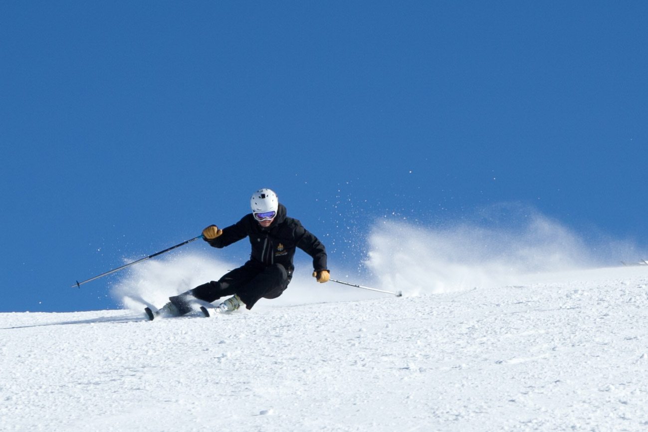 Trainen met de skischool